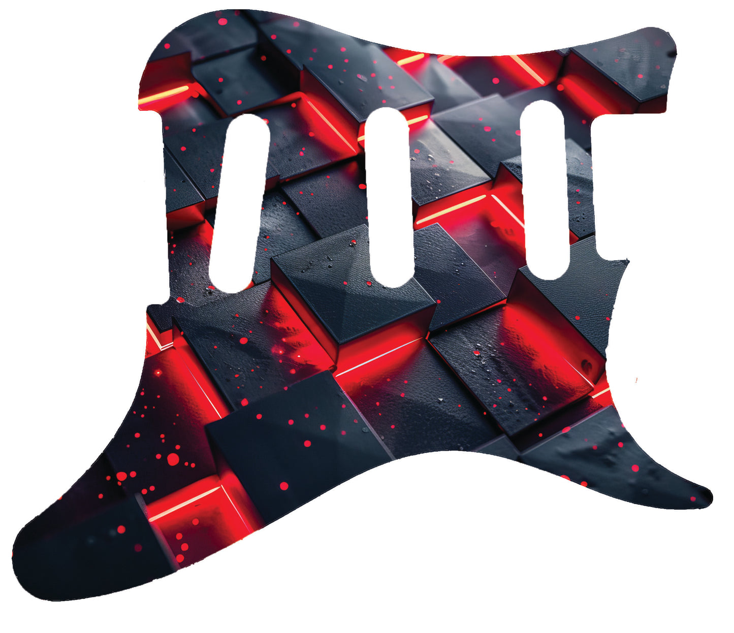 Neon Bricks Pickguard for PRS Silver Sky **PRINTING ONLY**