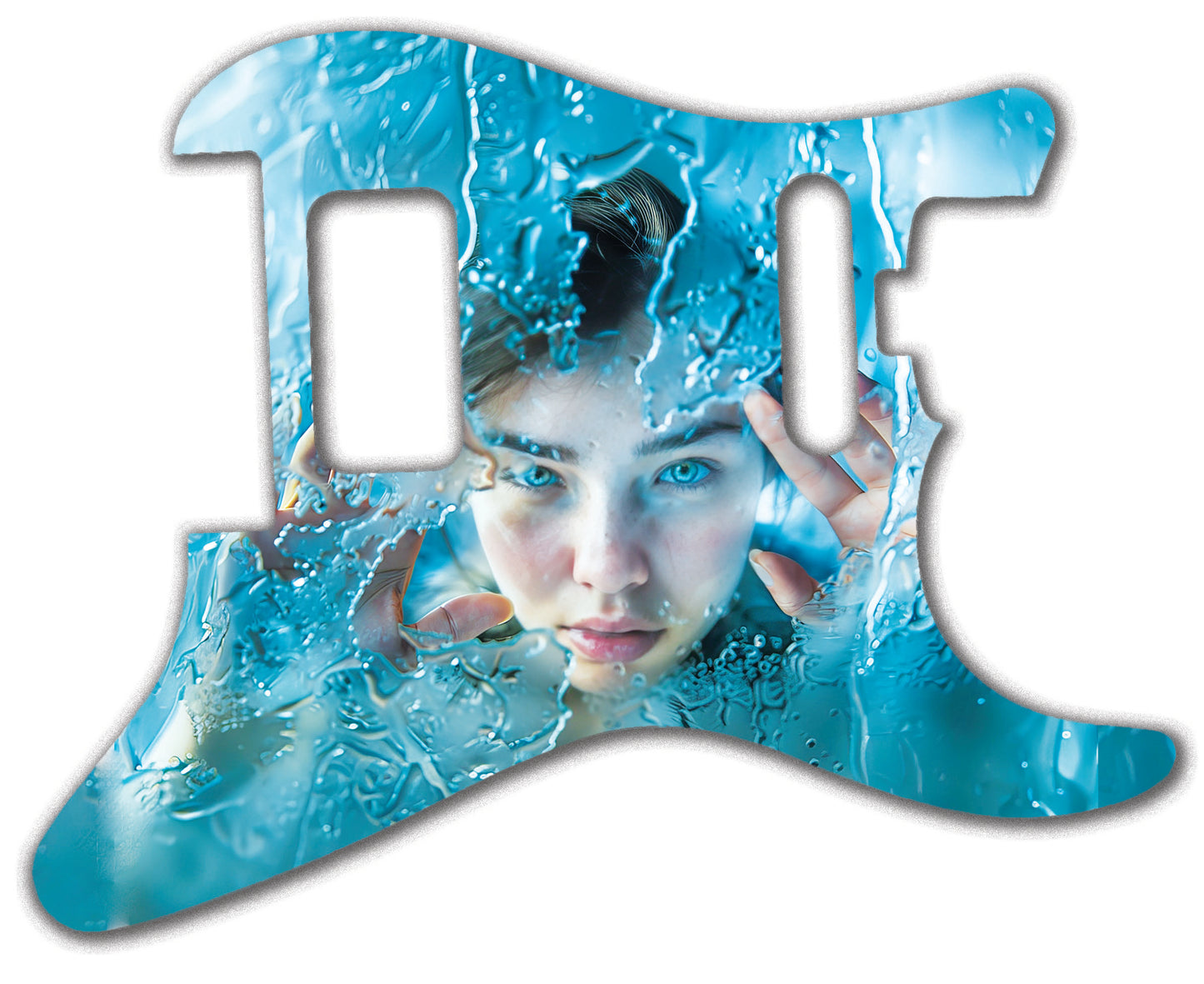 Ice Girl Pickguard for Fender Stratocaster **PRINTING ONLY**