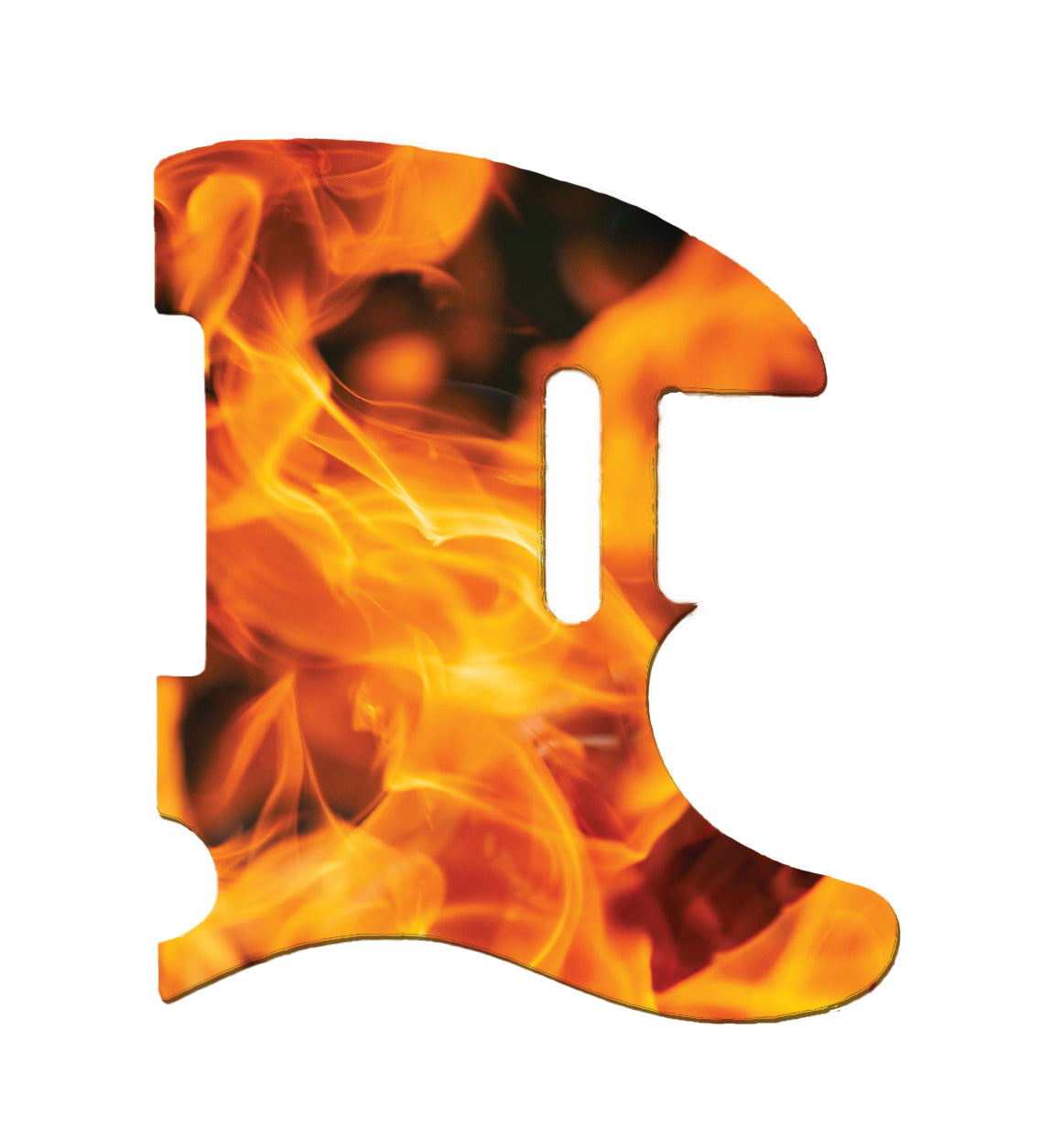 On Fire Fender Telecaster Style Pickguard **PRINTING ONLY**