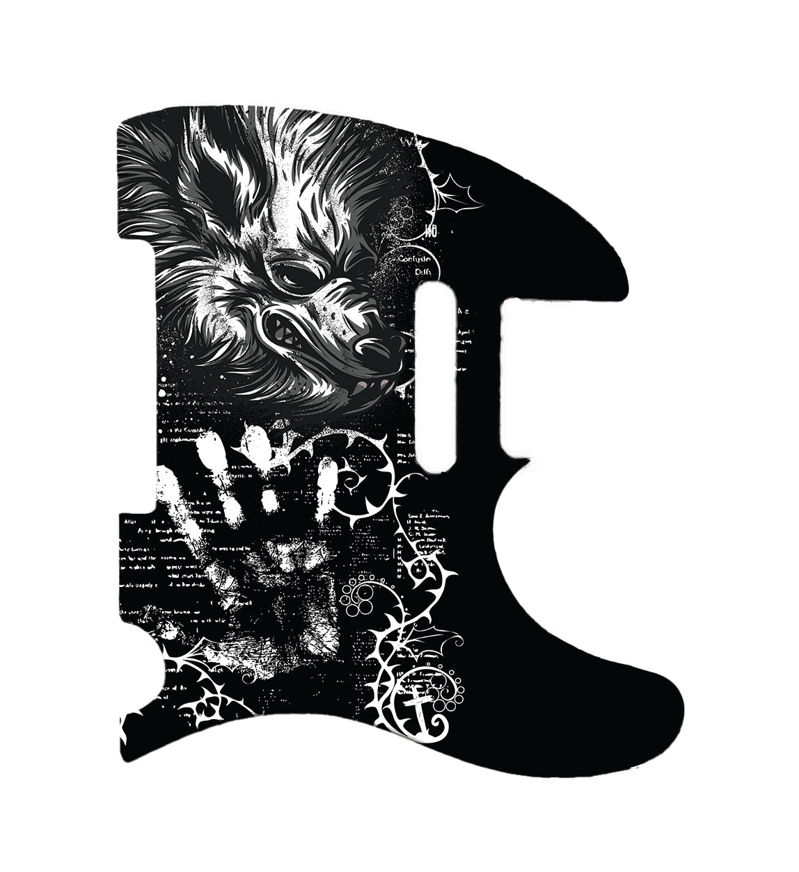 Werewolf Attack Fender Telecaster Style Pickguard **PRINTING ONLY**