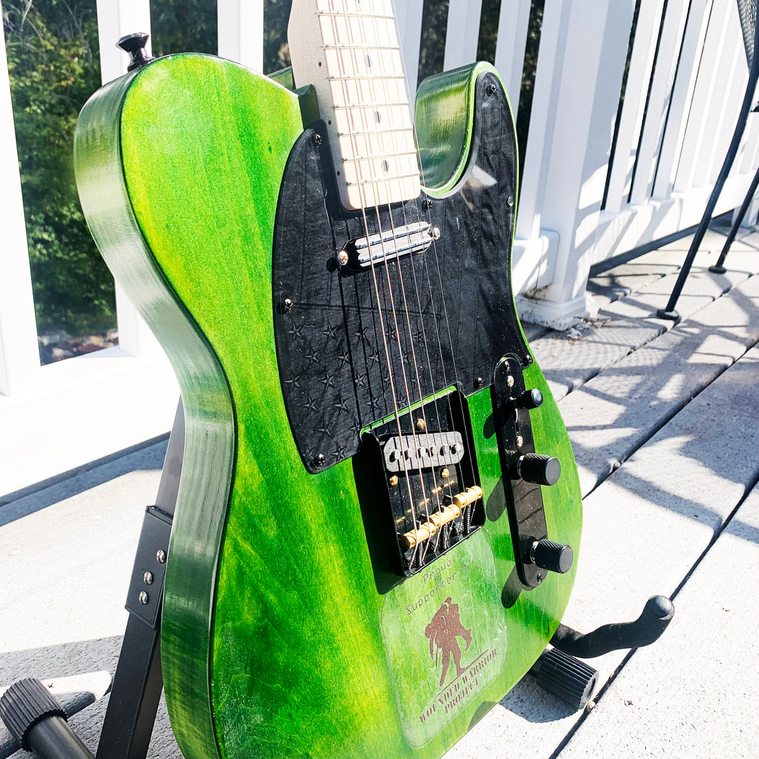 Custom Pickguard Printed for Wounded Warrior Project Auction
