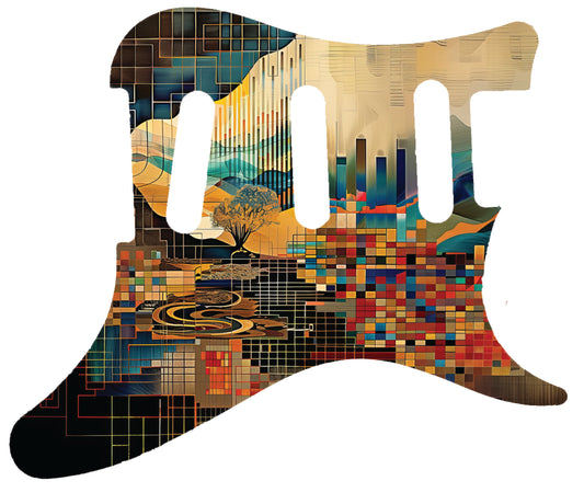 Bauhaus City Pickguard for PRS Silver Sky **PRINTING ONLY**