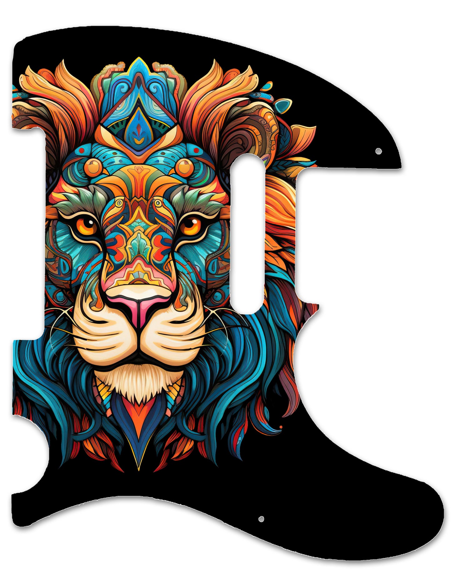 Brave Lion Mandala Fender Telecaster Style Pickguard **PRINTING ONLY**