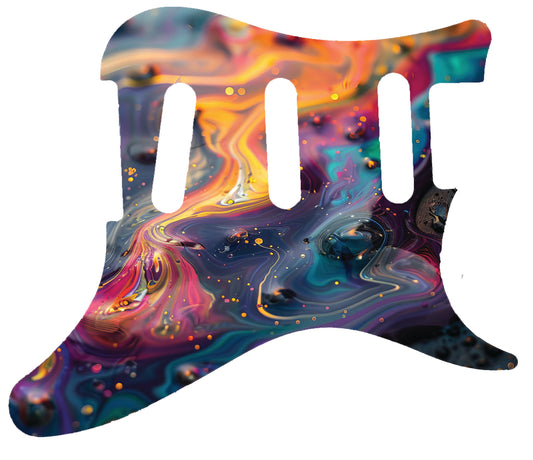 Oil Slick Pickguard for PRS Silver Sky **PRINTING ONLY**