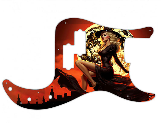 Wicked Sexy Witch Fender P Bass Custom Pickguard **PRINTING ONLY**