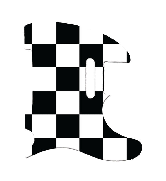 Black and White Checkerboard Fender Telecaster Style Pickguard **PRINTING ONLY**