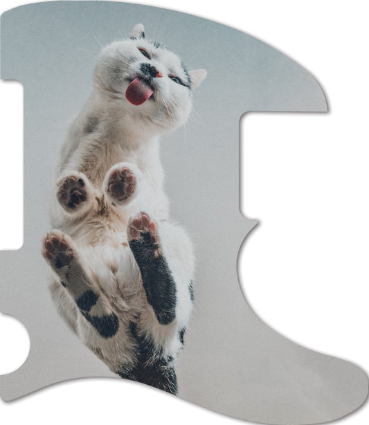 Snarky Cat Telecaster Style Pickguard **PRINTING ONLY**