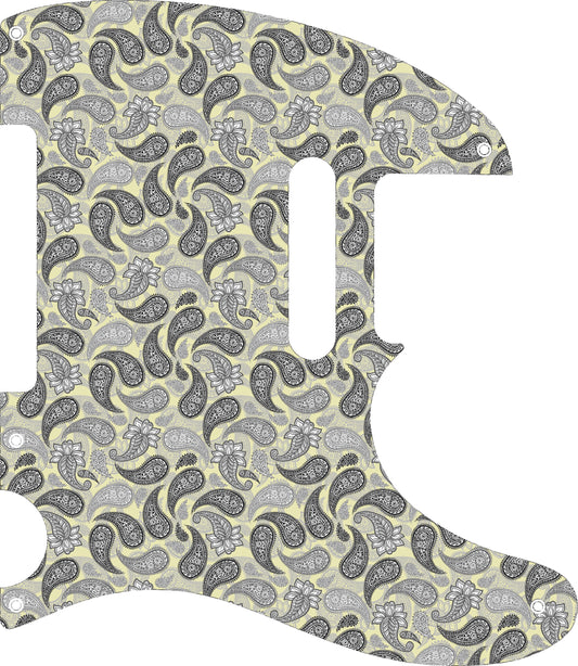 Paisley Black and Cream Fender Telecaster Style Pickguard **PRINTING ONLY**