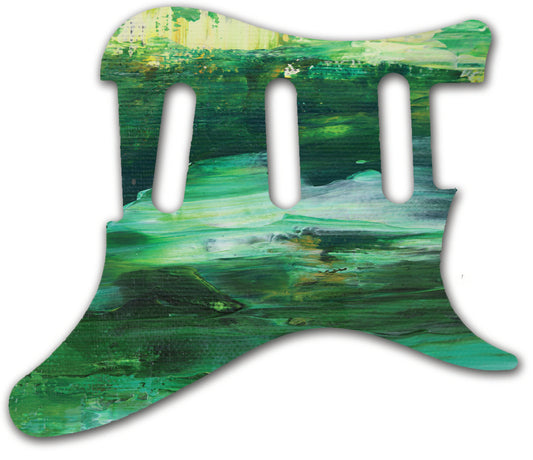 Green Abstract Pickguard for PRS Silver Sky **PRINTING ONLY**
