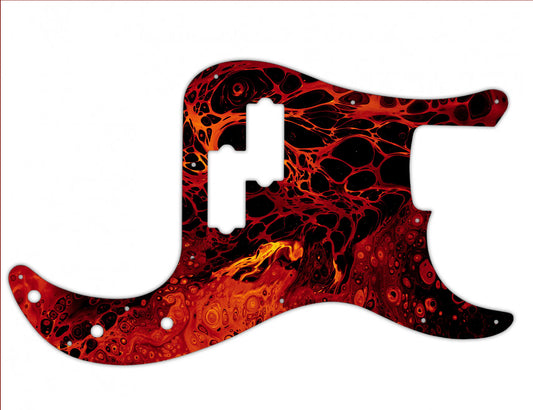 Stranger Lava Fender P Bass Custom Pickguard **PRINTING ONLY**