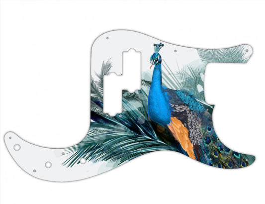 Le Peacock Fender P Bass Custom Pickguard **PRINTING ONLY**