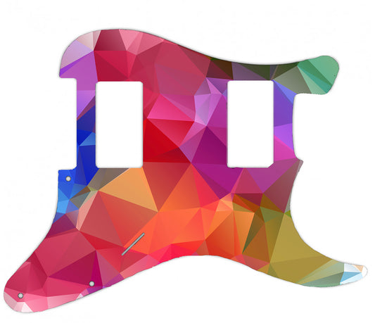 Low Poly Pickguard for Fender Stratocaster **PRINTING ONLY**