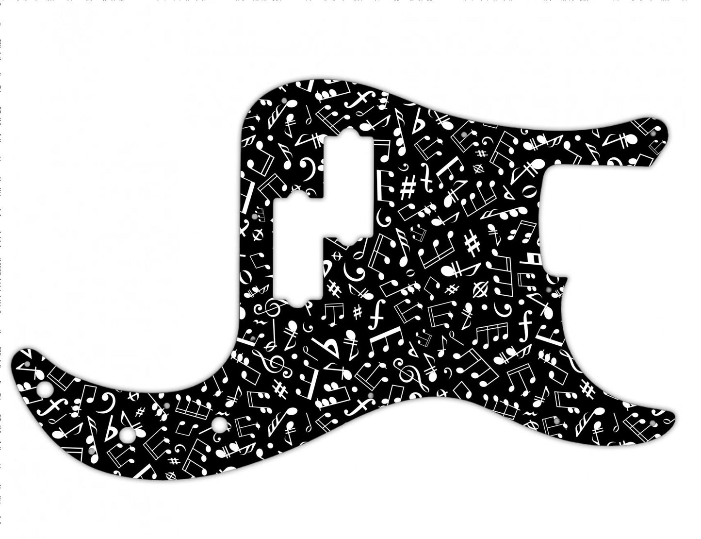 Take Notes Fender P Bass Custom Pickguard **PRINTING ONLY**