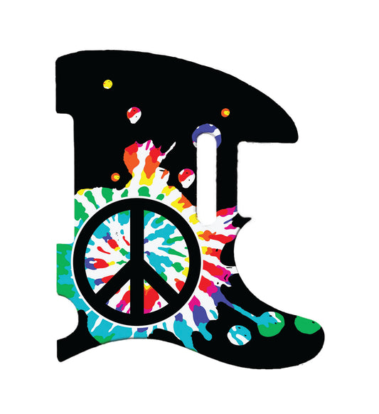 Peace Fender Telecaster Style Pickguard **PRINTING ONLY**