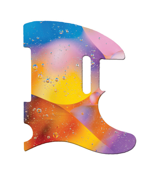 Refreshing Rainbow Psychedelic Fender 50's Hot Rod Telecaster Style Pickguard **PRINTING ONLY**