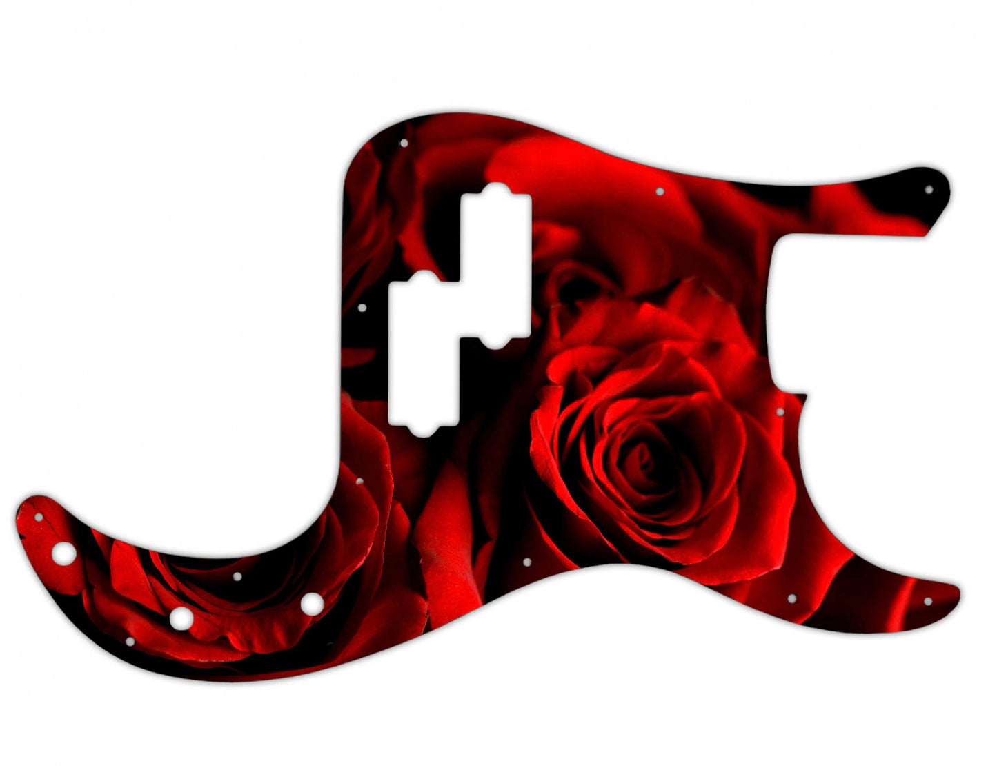 Red Roses Fender P Bass Custom Pickguard **PRINTING ONLY**