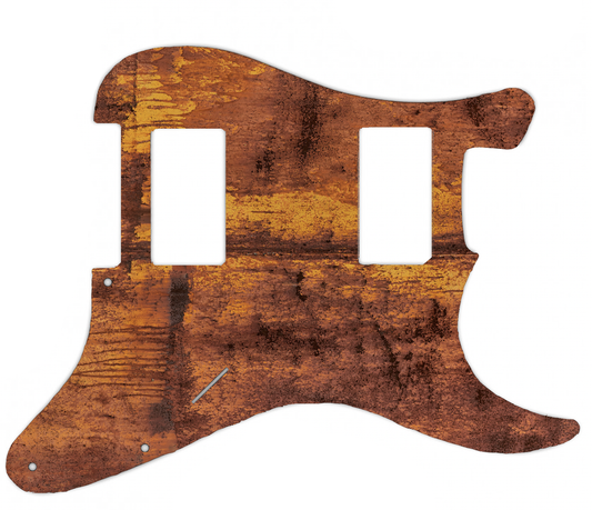 Rust Antique Rusty Worn Designer Pickguard for Fender Stratocaster **PRINTING ONLY**