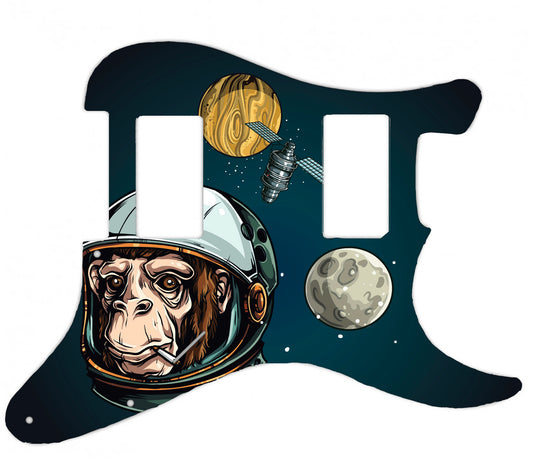 Space Monkey Pickguard for Fender Stratocaster **PRINTING ONLY**