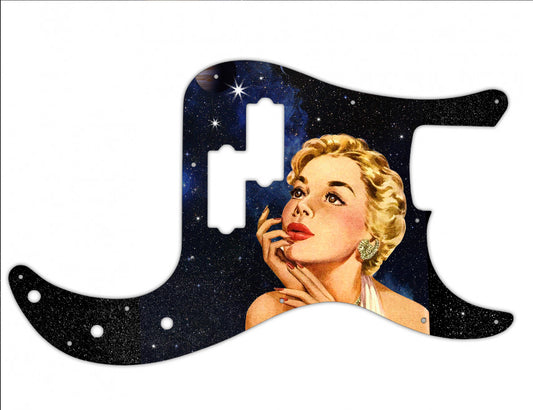 The Girl with the Stars in Her Eyes Fender P Bass Custom Pickguard **PRINTING ONLY**