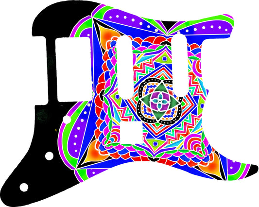 Psychedelic Mandala Strat Pickguard for Fender Stratocaster **PRINTING ONLY**