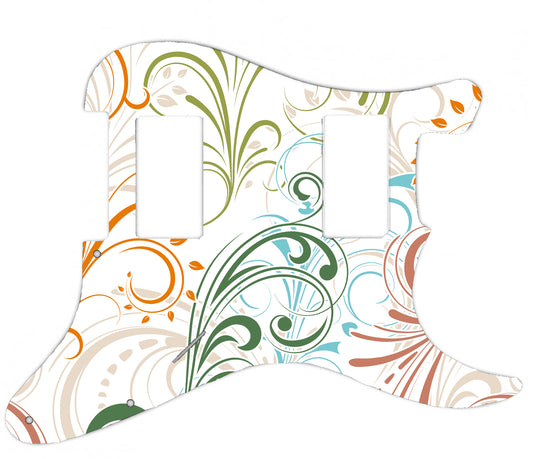 Colorful Swirls Pickguard for Fender Stratocaster **PRINTING ONLY**