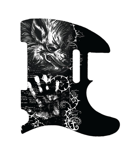 Werewolf Attack Fender Telecaster Style Pickguard **PRINTING ONLY**